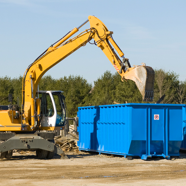 can i choose the location where the residential dumpster will be placed in Fairfield California